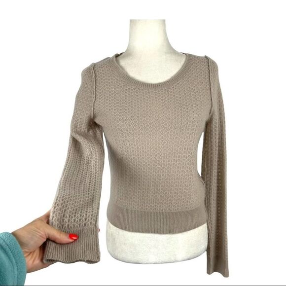 360 Cashmere Cashmere Pullover Sweater Ribbed Cuffs Inside out Stitching Small - Picture 14 of 14